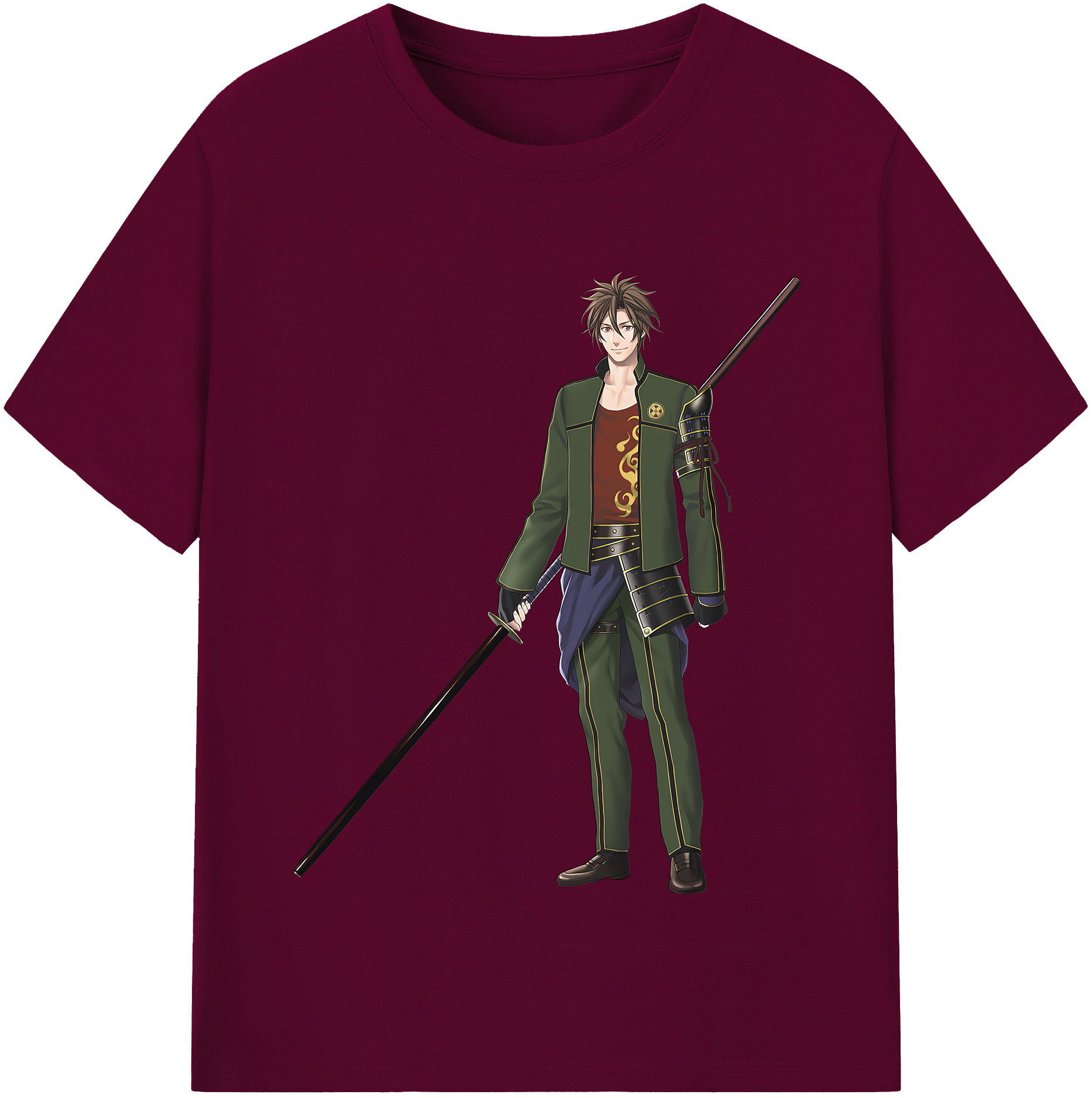 （画像用） 刀剣乱舞 Touken Ranbu レディースカジュアルプリントTシャツ（綿100％）